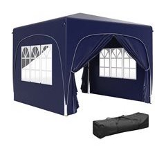 Carpa Plegable Metal, Tela Oxford Outsunny
