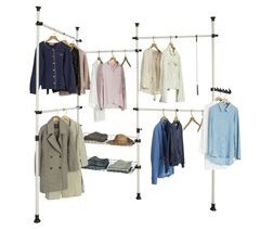 Perchero de Ropa Telescópico Altura Ajustable KLS04 SoBuy