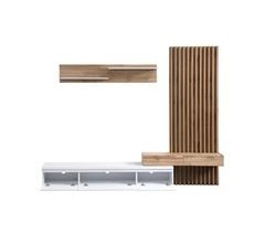 Conjunto de comedor con mesa TV y panelado - Venprodin