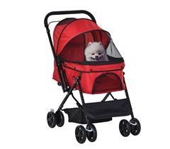 Cochecito para Mascotas Acero, Tela Oxford PawHut