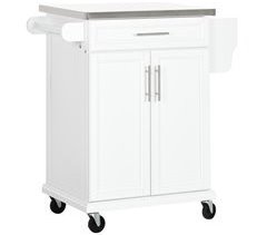 Isla de Cocina MDF, Melamina de Madera HOMCOM, hogar - cocina