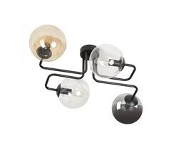 Plafón de techo Vesta (4 luces) Cristal - Metal Moderno