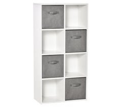 Estantería de 8 Cubos Melamina y Tela no Tejida HOMCOM 61