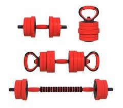 Juego de Pesas PVC, Arena SPORTNOW, deportes y ocio - pesas