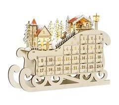 Calendario de Adviento de Navidad MDF HOMCOM