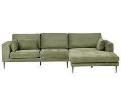 Beliani Sofá esquinero Poliéster FLAM