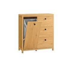 Armario de Baño para Ropa Sucia Mueble BZR97 SoBuy ES 90