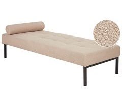Beliani Chaise longue Bouclé CHINON