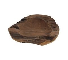 Cuenco de madera de Teca de diseño natural y resistente