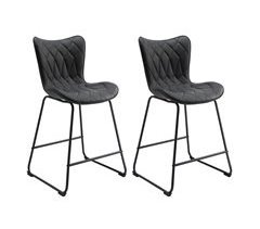 Set silla de bar de moda moderna diamante acolchado