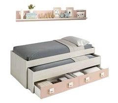 Pack Habitación Juvenil Completo con Cama Nido y Armario