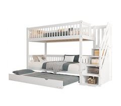 Litera,cama nido infantil de madera de pino y mdf