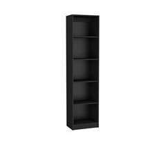 Librería Home Xs en Melamina, con estantes de 5 niveles y diseño delgado 45