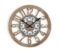Reloj de pared WOODEN diámetro 60cm