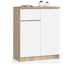 Cómoda K80 AKORD 1 cajón 2 puertas color Roble Sonoma 80 cm 80