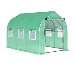 Invernadero de Túnel PE, Metal Galvanizado Outsunny