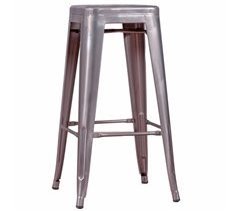 Taburete metálico apilable de acero  - Bistro