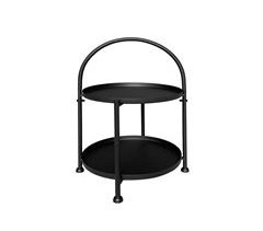 Mesita de Metal Redonda 2 Niveles