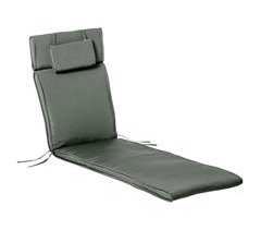 Cojín para Tumbona de Exterior Poliéster, Algodón Outsunny