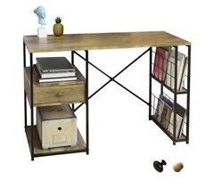 Mesa de Ordenador con 1 cajón y 4 Estantes FWT61-N SoBuy