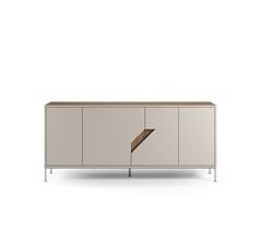 Aparador LILOU 4 puertas color crema