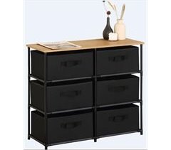 DUPI Cajonera EASY, Metal y PVC, 6 Cajones