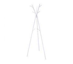 Perchero de pie KABIL metal 168x73x60cm color blanco 6 ganchos