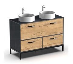 Mueble Baño con Lavabo Doble Sena Mármol