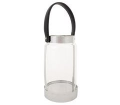 Farol de acero inoxidable y cristal