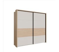 Armario TOSCANA 2 puertas correderas roble y crema