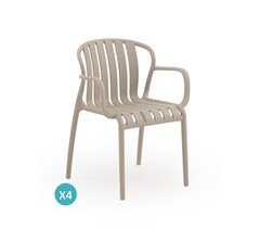 Pack de 4 sillones polipropileno