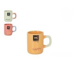 Taza café expreso 90cc LOVE PEACE surtido marca LA MEDITERRANEA