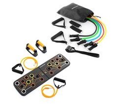 Pack Tabla de Flexiones Push-Up y Set de Bandas de Resistencia con Accesorios y Guía de Ejercicios