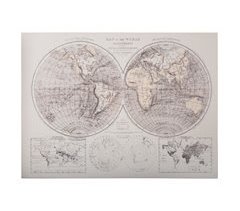 Cuadro impreso mundo