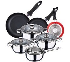 Batería de cocina 7 piezas y sartenes