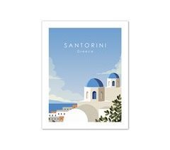 Lámina SANTORINI 50x40cm marca MARCOMUEBLE