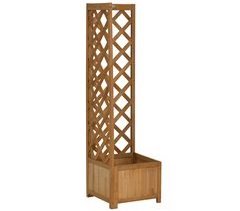 Jardinera con Enrejado Madera de Abeto Outsunny