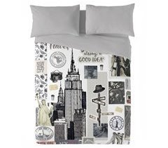 NATURALS - Funda Nórdica Estampada - Algodón Extra Suave - NY TRAVEL