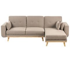 Beliani Sofá esquinero Poliéster KAARINA