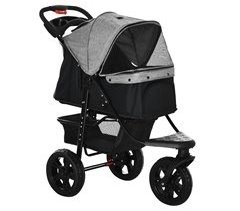 Cochecito para Mascotas Acero, Tela Oxford PawHut