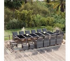 Set de comedor jardín con cojines