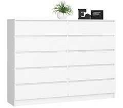 Cómoda K160 AKORD con 10 cajones 160