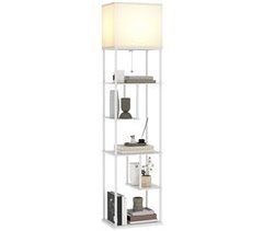 Lámpara de Pie MDF, Metal HOMCOM, hogar - iluminación