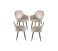 Pack 4 Sillas Chic Black
