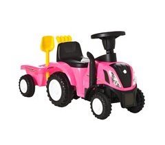 Tractor con Remolque Infantil PP, Metal HOMCOM