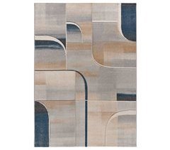 Alfombra abstracta con trazos geométricos MEDEL - ATTICGO 160x230