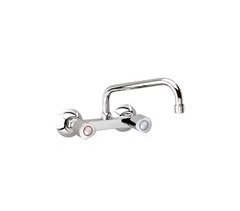 Grifo de Fregadero de Cocina Bimando Pared Caño Alto Inclinado