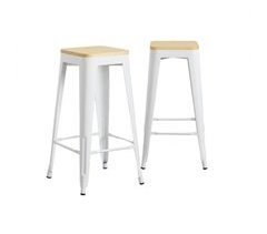 Pack 2 Taburetes Industriales con Asiento Thinia Home