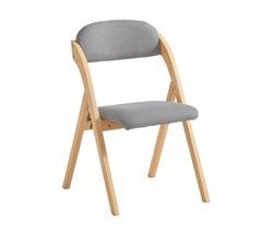 Silla Plegable de Madera con Asiento y Respaldo FST92-N SoBuy