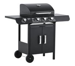 Barbacoa de Gas PP, Acero Outsunny